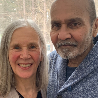 Jennifer and her husband Feroze, who lives with Alzheimer's disease