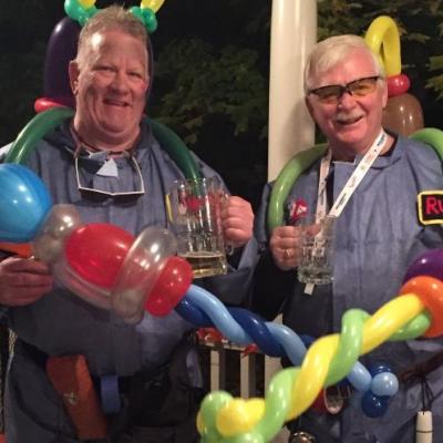 Men with balloon animals